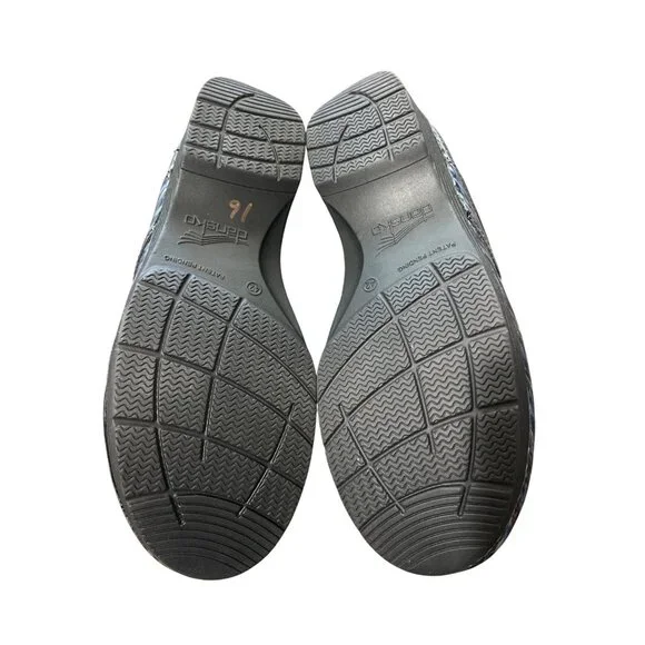 Dansko LT Pro Clog Blue Waves Patent Womens Size 42 EU / 11.5-12 US - Picture 4 of 10